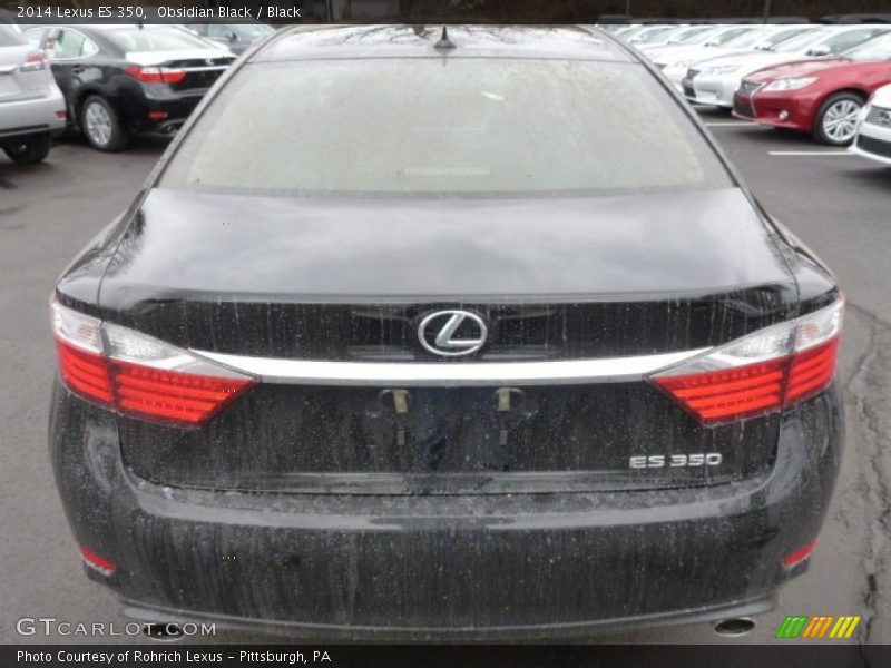 Obsidian Black / Black 2014 Lexus ES 350