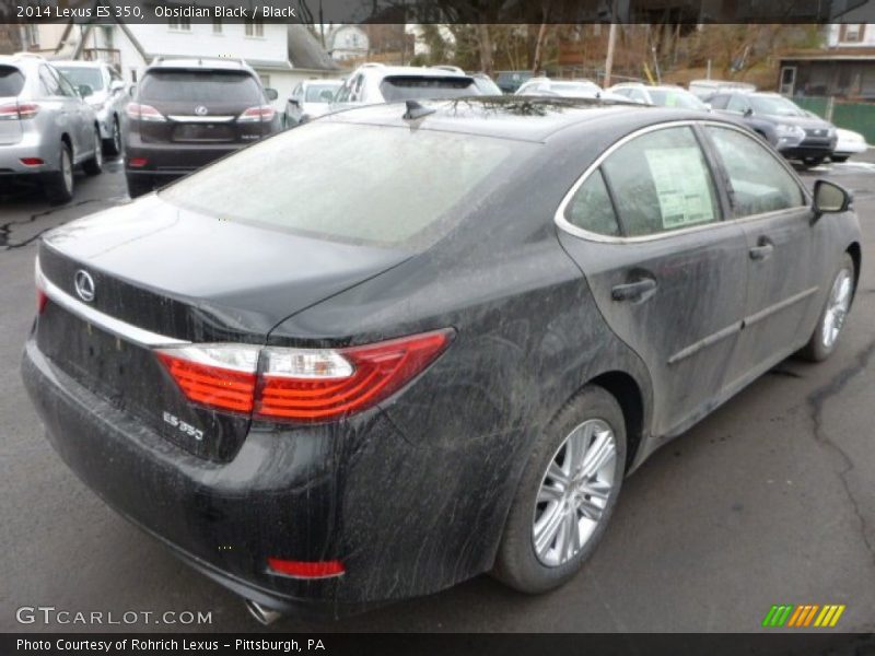 Obsidian Black / Black 2014 Lexus ES 350
