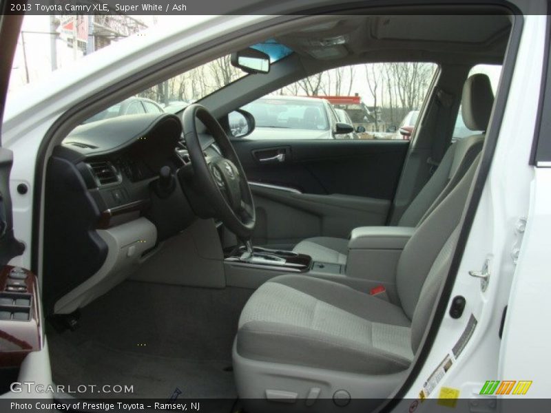 Front Seat of 2013 Camry XLE