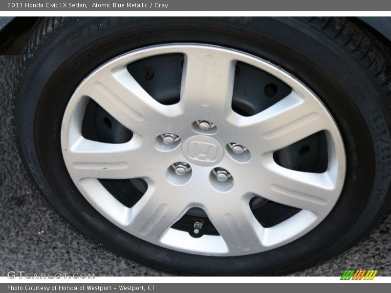 Atomic Blue Metallic / Gray 2011 Honda Civic LX Sedan