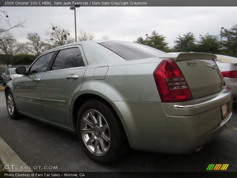 Satin Jade Pearlcoat / Dark Slate Gray/Light Graystone 2006 Chrysler 300 C HEMI