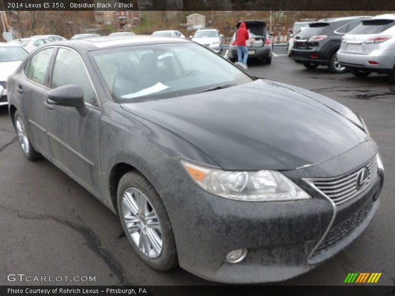 Obsidian Black / Black 2014 Lexus ES 350