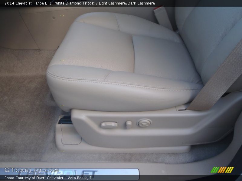 White Diamond Tricoat / Light Cashmere/Dark Cashmere 2014 Chevrolet Tahoe LTZ