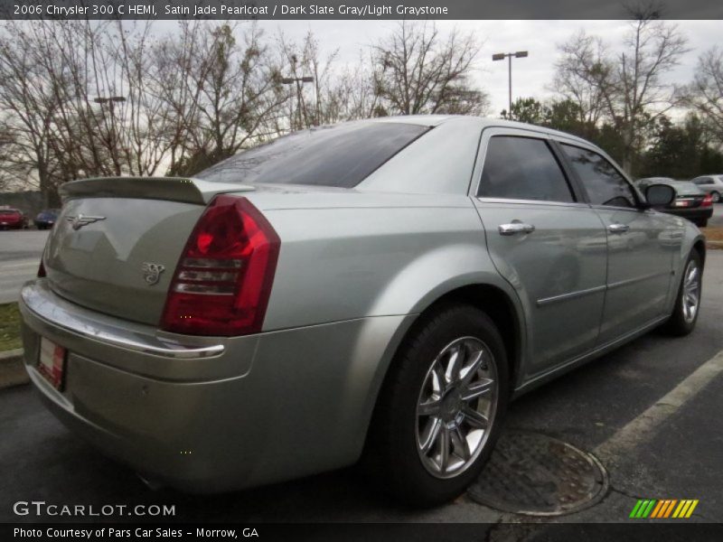 Satin Jade Pearlcoat / Dark Slate Gray/Light Graystone 2006 Chrysler 300 C HEMI
