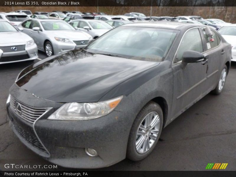 Obsidian Black / Black 2014 Lexus ES 350