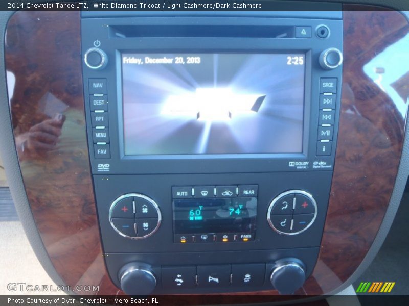 White Diamond Tricoat / Light Cashmere/Dark Cashmere 2014 Chevrolet Tahoe LTZ
