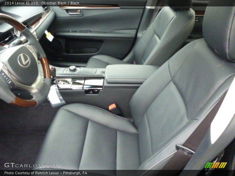 Obsidian Black / Black 2014 Lexus ES 350