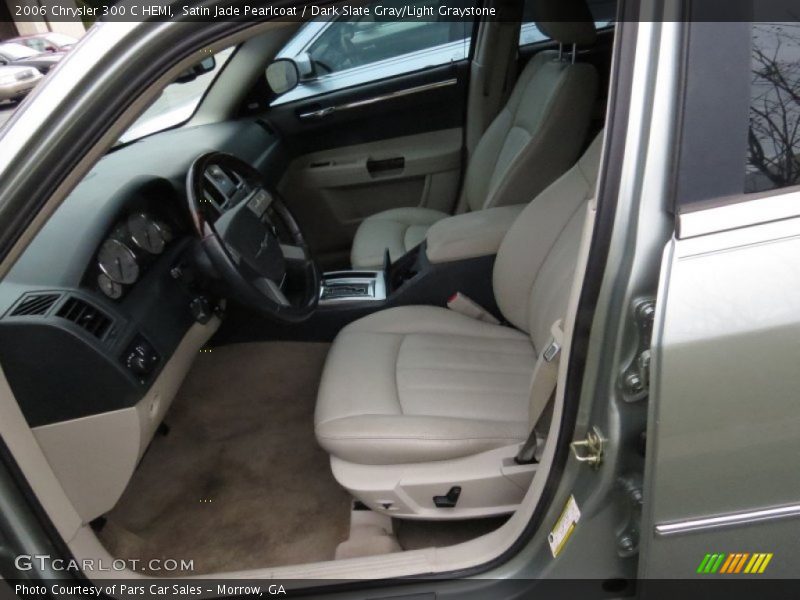 Satin Jade Pearlcoat / Dark Slate Gray/Light Graystone 2006 Chrysler 300 C HEMI