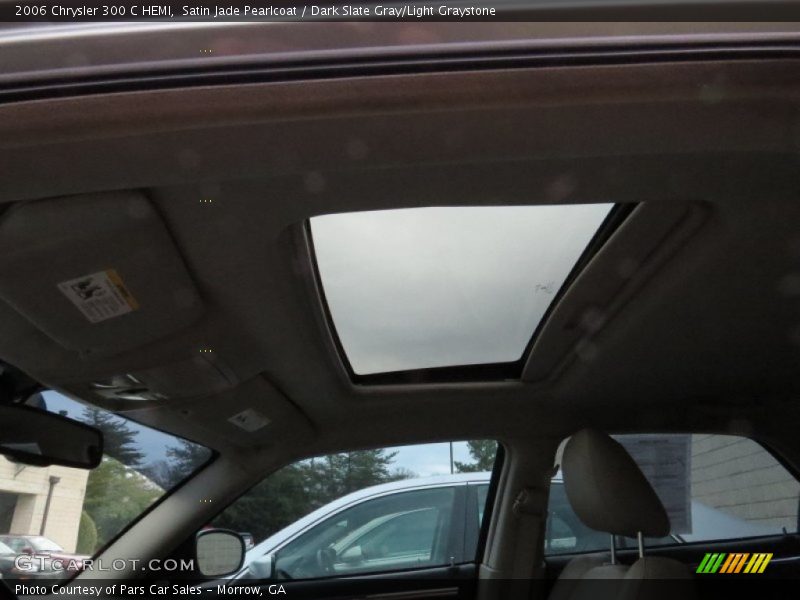 Satin Jade Pearlcoat / Dark Slate Gray/Light Graystone 2006 Chrysler 300 C HEMI