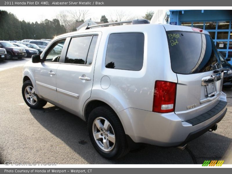 Alabaster Silver Metallic / Black 2011 Honda Pilot EX 4WD