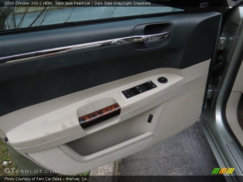 Satin Jade Pearlcoat / Dark Slate Gray/Light Graystone 2006 Chrysler 300 C HEMI