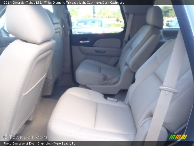 White Diamond Tricoat / Light Cashmere/Dark Cashmere 2014 Chevrolet Tahoe LTZ