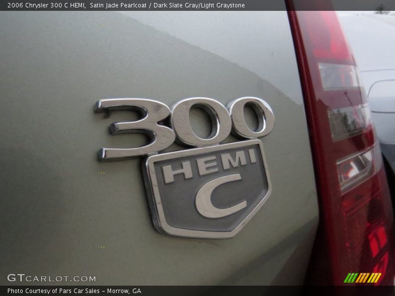 Satin Jade Pearlcoat / Dark Slate Gray/Light Graystone 2006 Chrysler 300 C HEMI