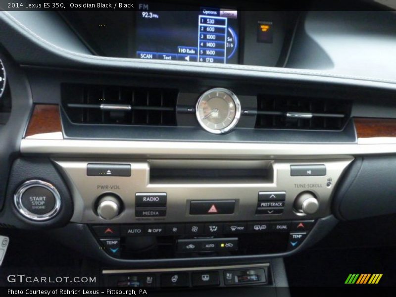 Obsidian Black / Black 2014 Lexus ES 350
