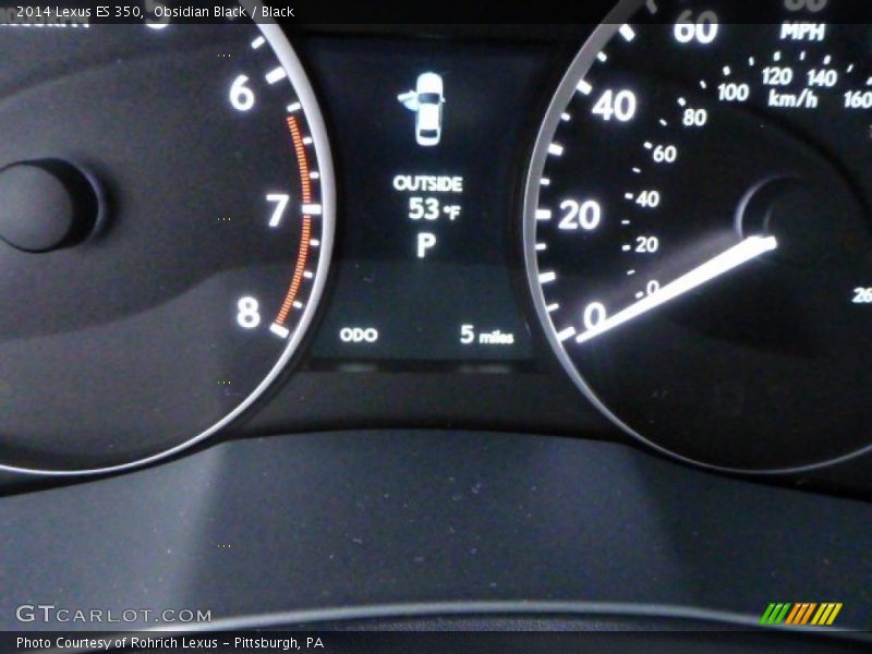 Obsidian Black / Black 2014 Lexus ES 350