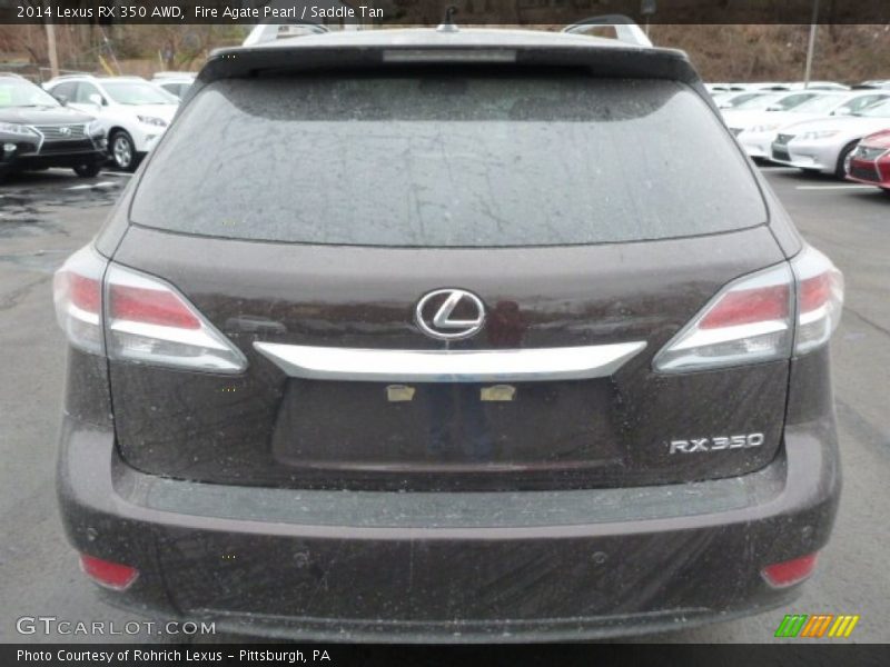 Fire Agate Pearl / Saddle Tan 2014 Lexus RX 350 AWD