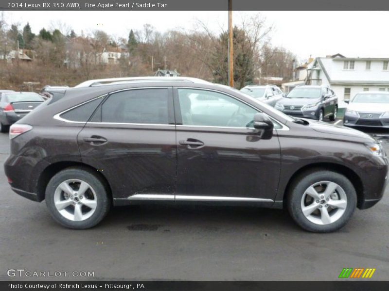 Fire Agate Pearl / Saddle Tan 2014 Lexus RX 350 AWD