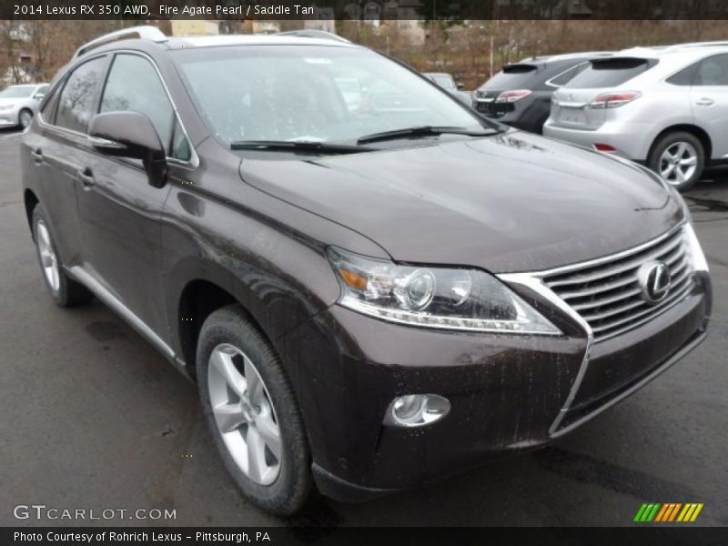 Fire Agate Pearl / Saddle Tan 2014 Lexus RX 350 AWD