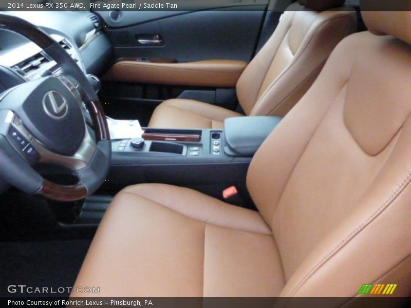 Fire Agate Pearl / Saddle Tan 2014 Lexus RX 350 AWD