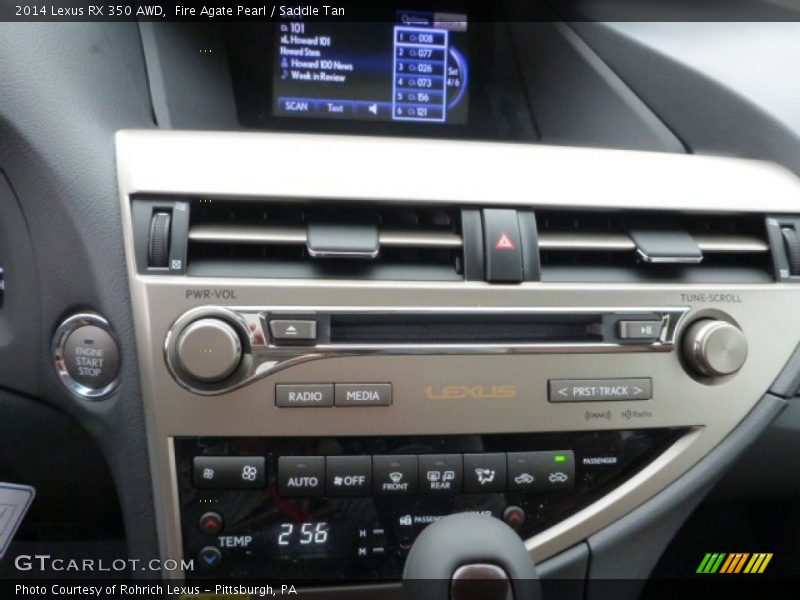 Fire Agate Pearl / Saddle Tan 2014 Lexus RX 350 AWD