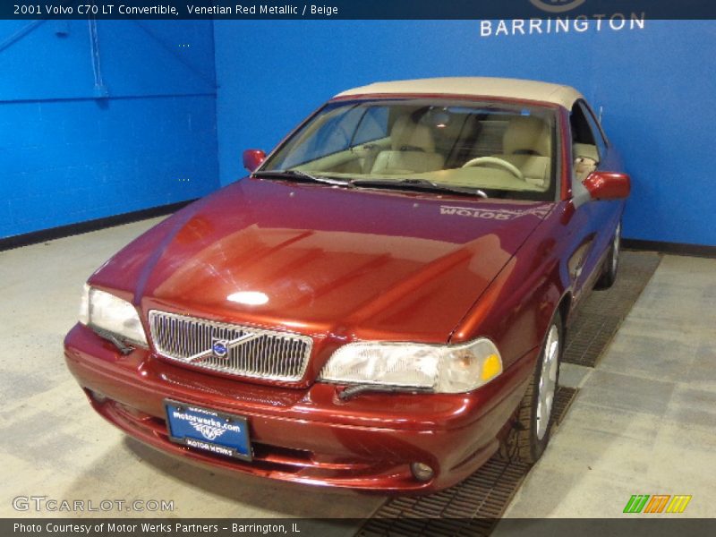 Venetian Red Metallic / Beige 2001 Volvo C70 LT Convertible