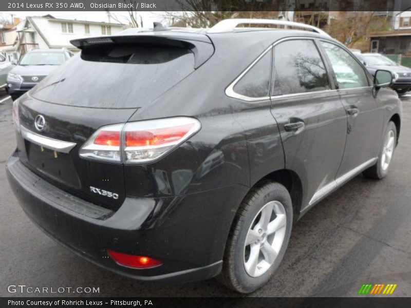 Obsidian Black / Black 2014 Lexus RX 350 AWD