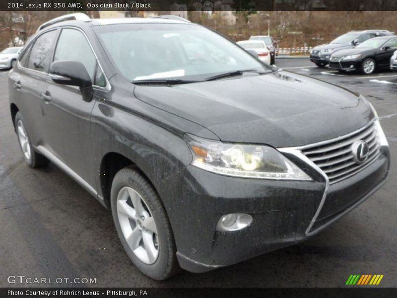 Obsidian Black / Black 2014 Lexus RX 350 AWD