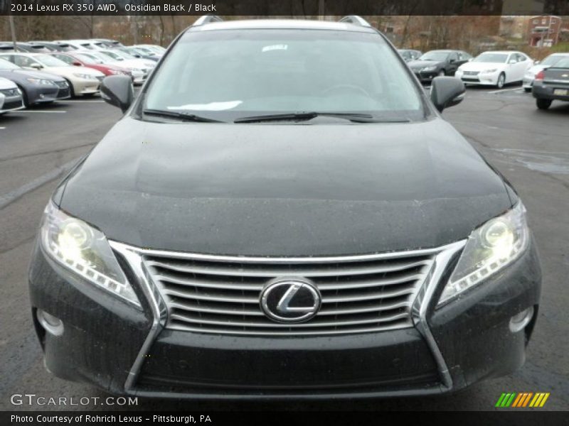 Obsidian Black / Black 2014 Lexus RX 350 AWD