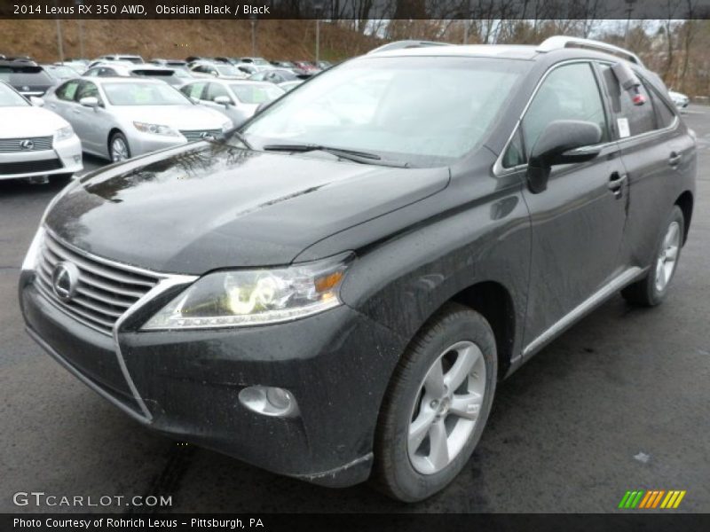 Obsidian Black / Black 2014 Lexus RX 350 AWD