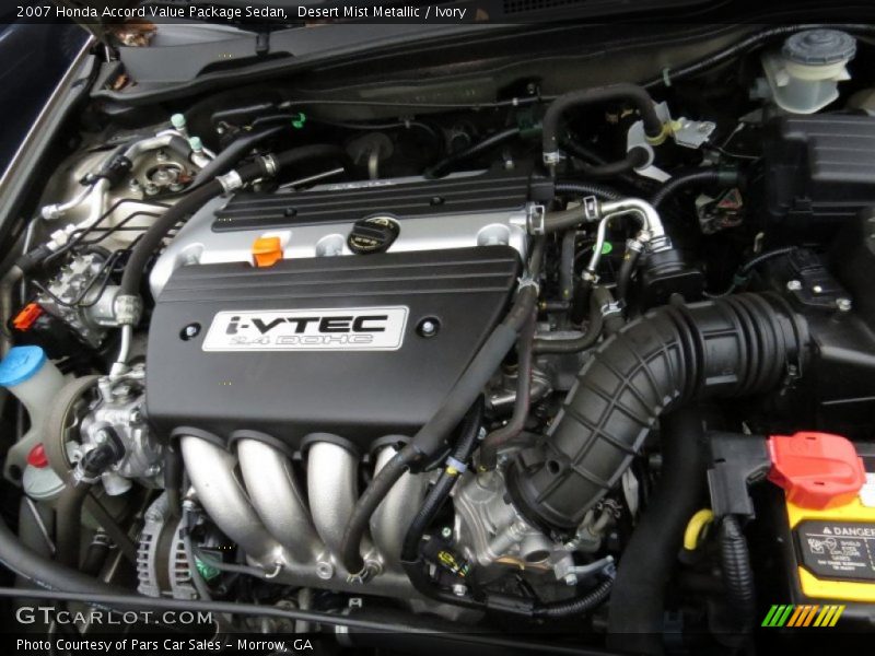  2007 Accord Value Package Sedan Engine - 2.4L DOHC 16V i-VTEC 4 Cylinder