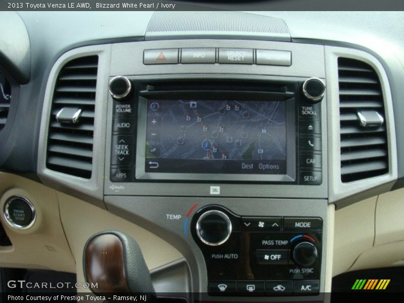Blizzard White Pearl / Ivory 2013 Toyota Venza LE AWD