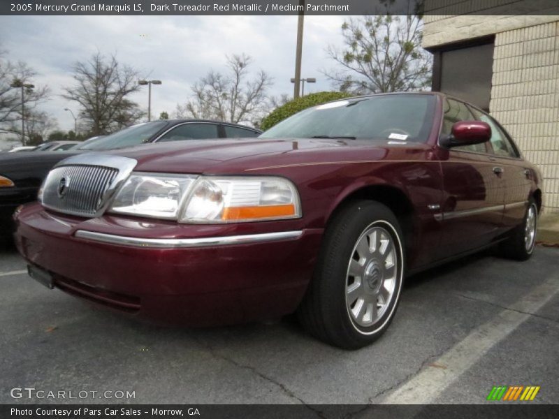 Dark Toreador Red Metallic / Medium Parchment 2005 Mercury Grand Marquis LS