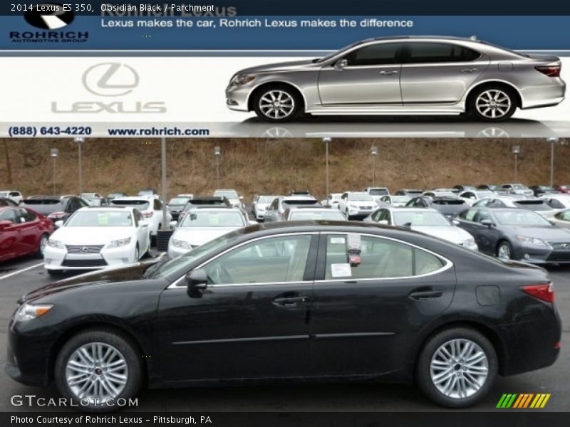 Obsidian Black / Parchment 2014 Lexus ES 350