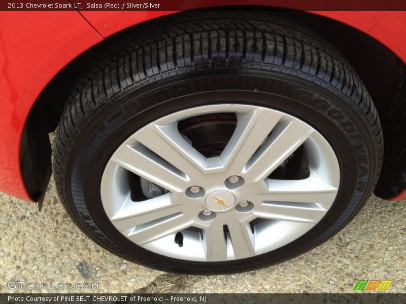 Salsa (Red) / Silver/Silver 2013 Chevrolet Spark LT