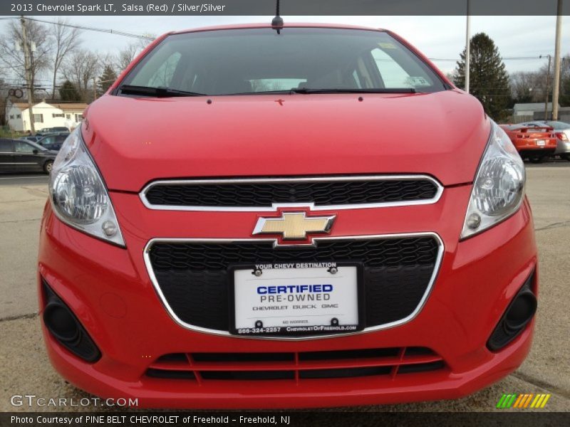 Salsa (Red) / Silver/Silver 2013 Chevrolet Spark LT