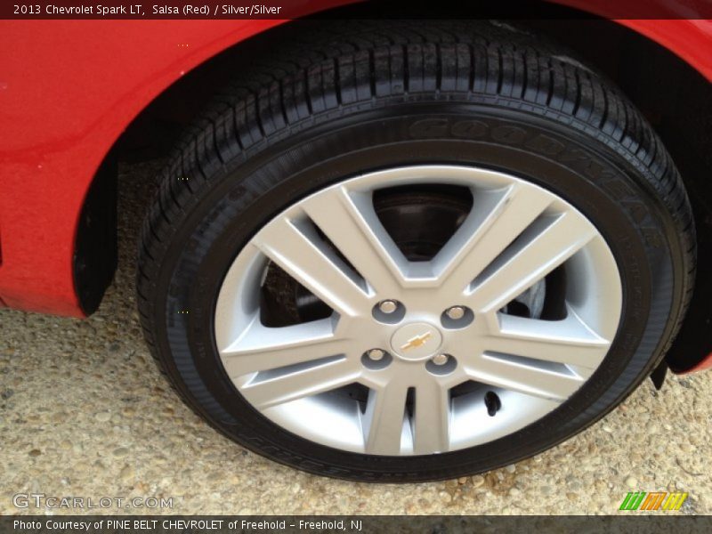 Salsa (Red) / Silver/Silver 2013 Chevrolet Spark LT