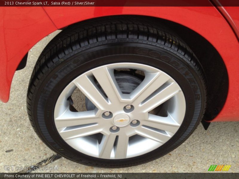 Salsa (Red) / Silver/Silver 2013 Chevrolet Spark LT