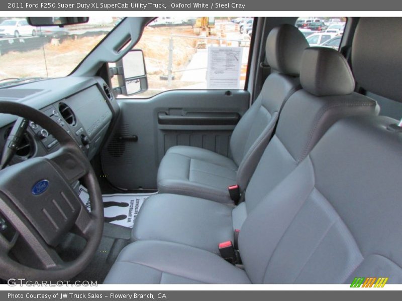 Oxford White / Steel Gray 2011 Ford F250 Super Duty XL SuperCab Utility Truck
