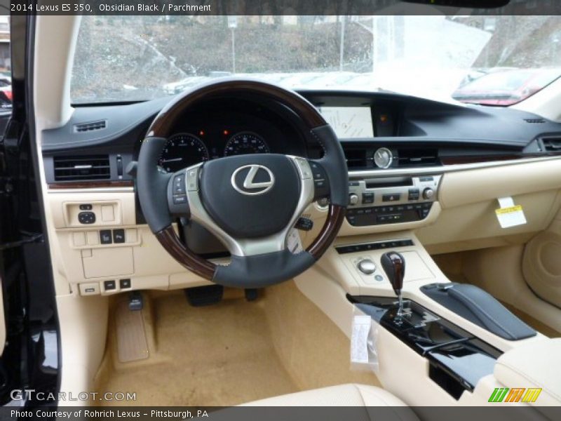 Obsidian Black / Parchment 2014 Lexus ES 350