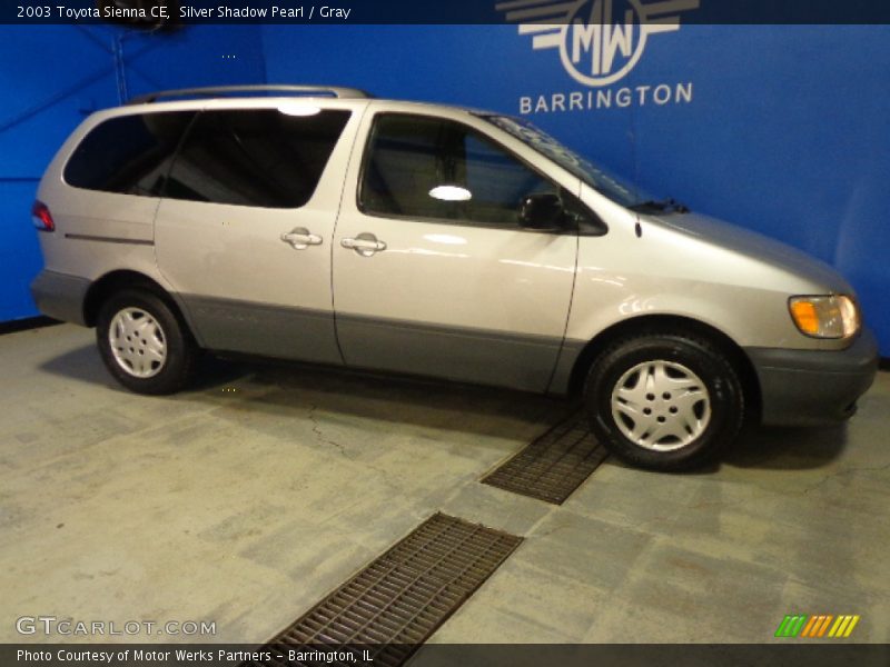 Silver Shadow Pearl / Gray 2003 Toyota Sienna CE
