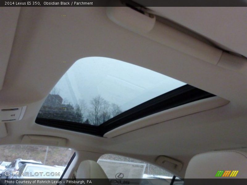 Obsidian Black / Parchment 2014 Lexus ES 350