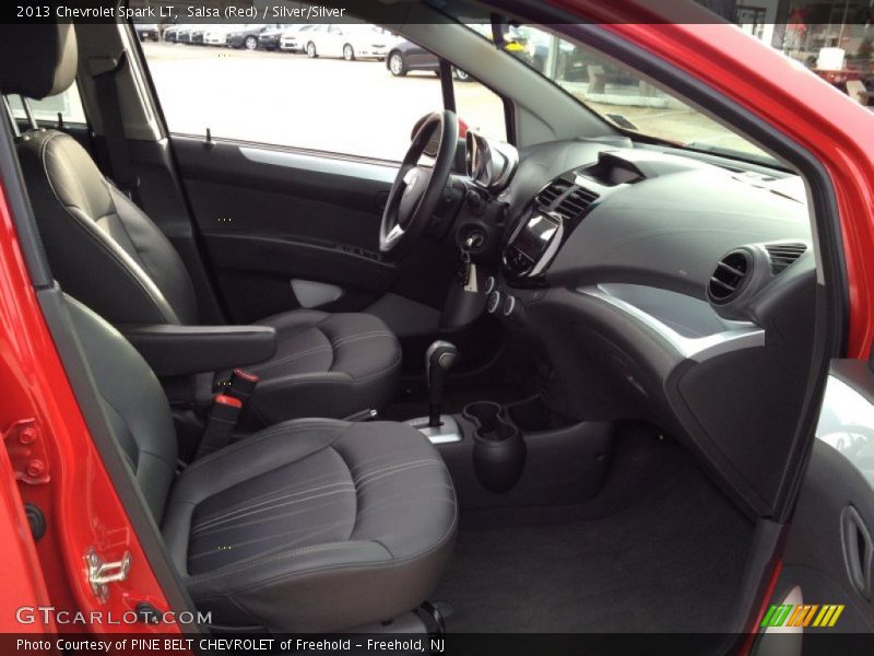 Salsa (Red) / Silver/Silver 2013 Chevrolet Spark LT
