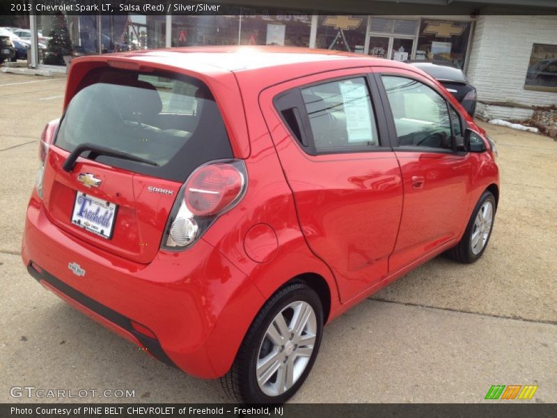 Salsa (Red) / Silver/Silver 2013 Chevrolet Spark LT