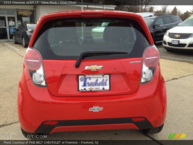 Salsa (Red) / Silver/Silver 2013 Chevrolet Spark LT