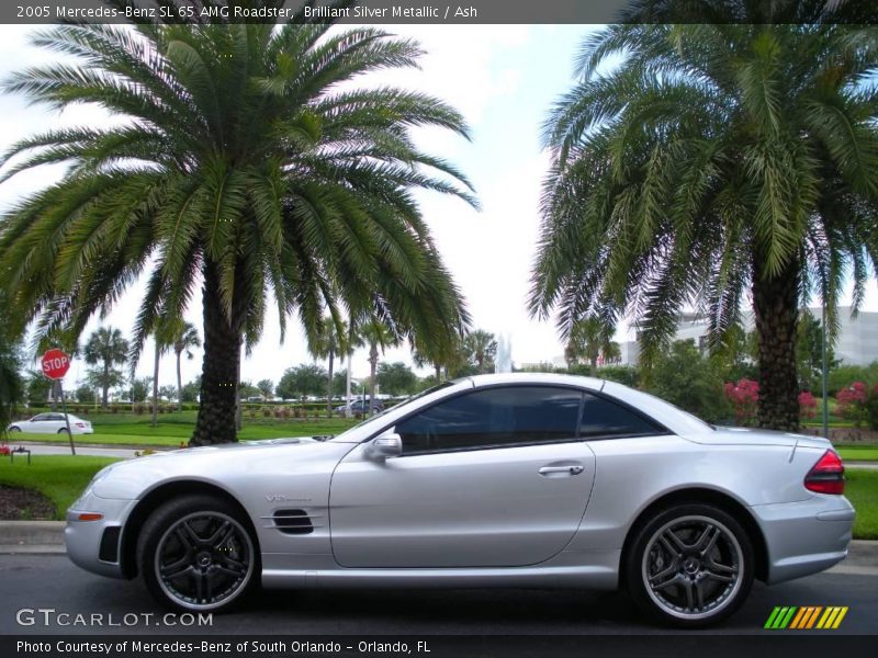 Brilliant Silver Metallic / Ash 2005 Mercedes-Benz SL 65 AMG Roadster