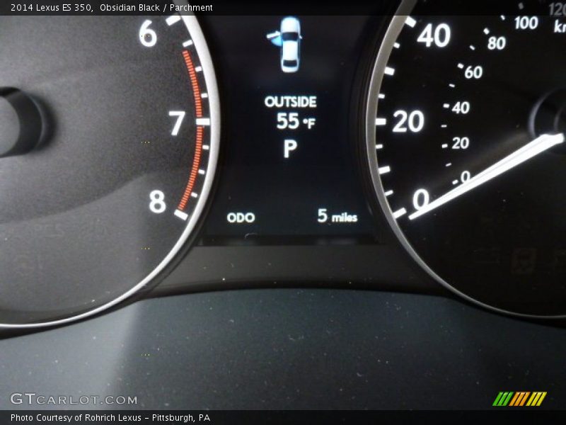 Obsidian Black / Parchment 2014 Lexus ES 350