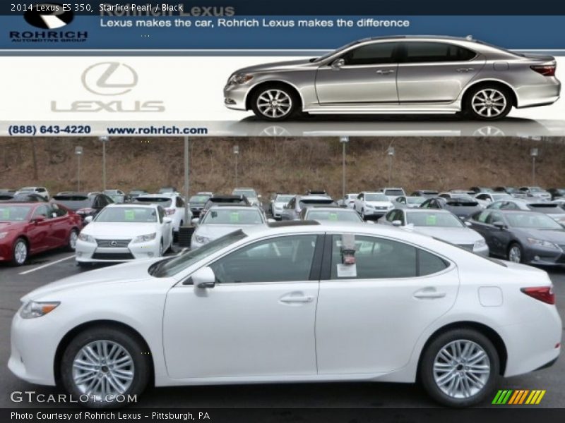Starfire Pearl / Black 2014 Lexus ES 350