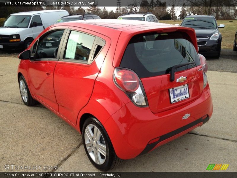 Salsa (Red) / Silver/Silver 2013 Chevrolet Spark LT