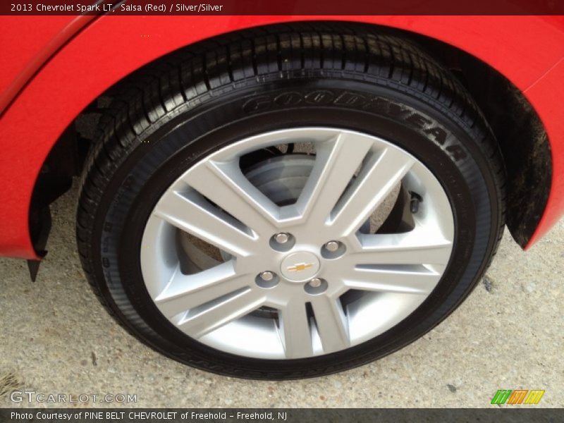 Salsa (Red) / Silver/Silver 2013 Chevrolet Spark LT