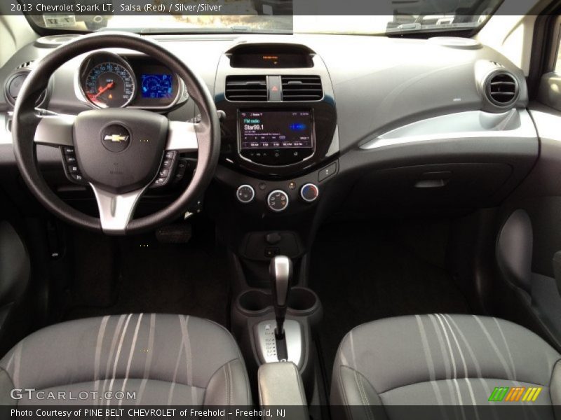 Salsa (Red) / Silver/Silver 2013 Chevrolet Spark LT